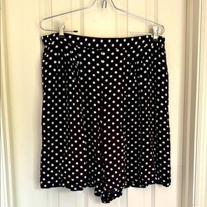 Sag Harbor Polka Dot Black Shorts